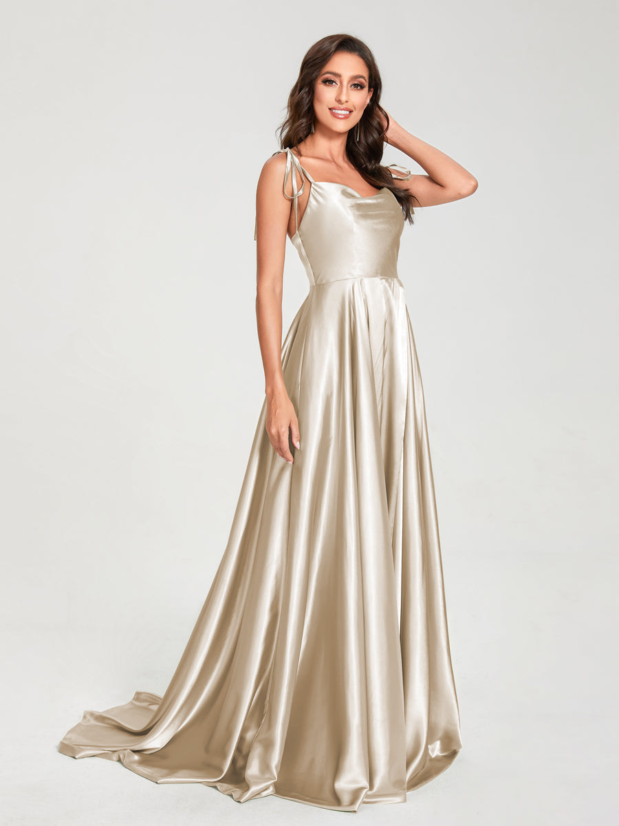 Imogen Champagne back view bridesmaid dress