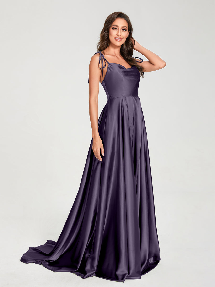 Imogen Grape front view bridesmaid dress