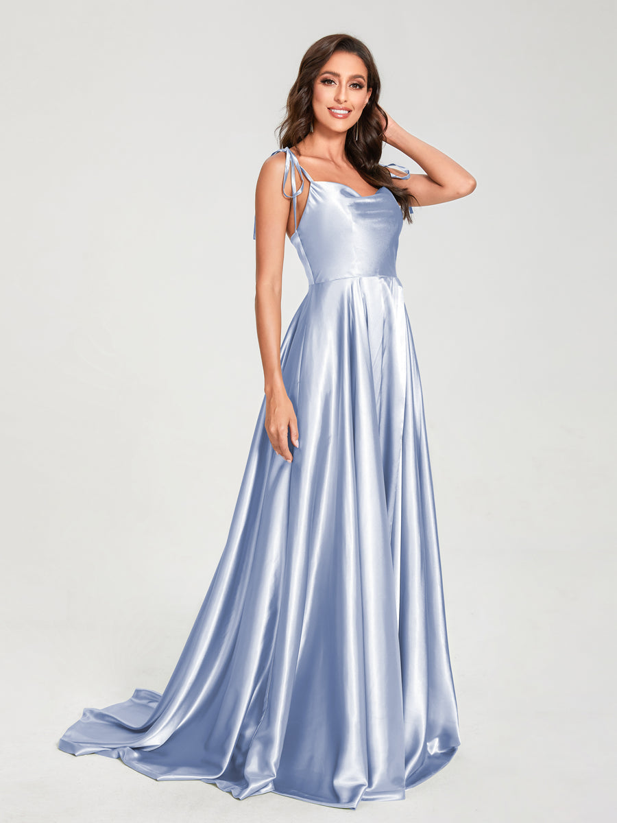 Imogen Lavender front view bridesmaid dress