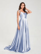 Imogen Lavender front view bridesmaid dress