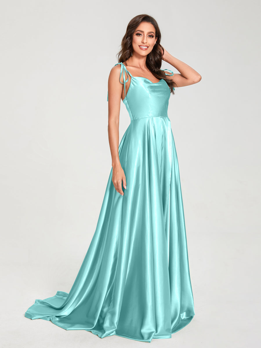 Imogen Sky Blue back view bridesmaid dress
