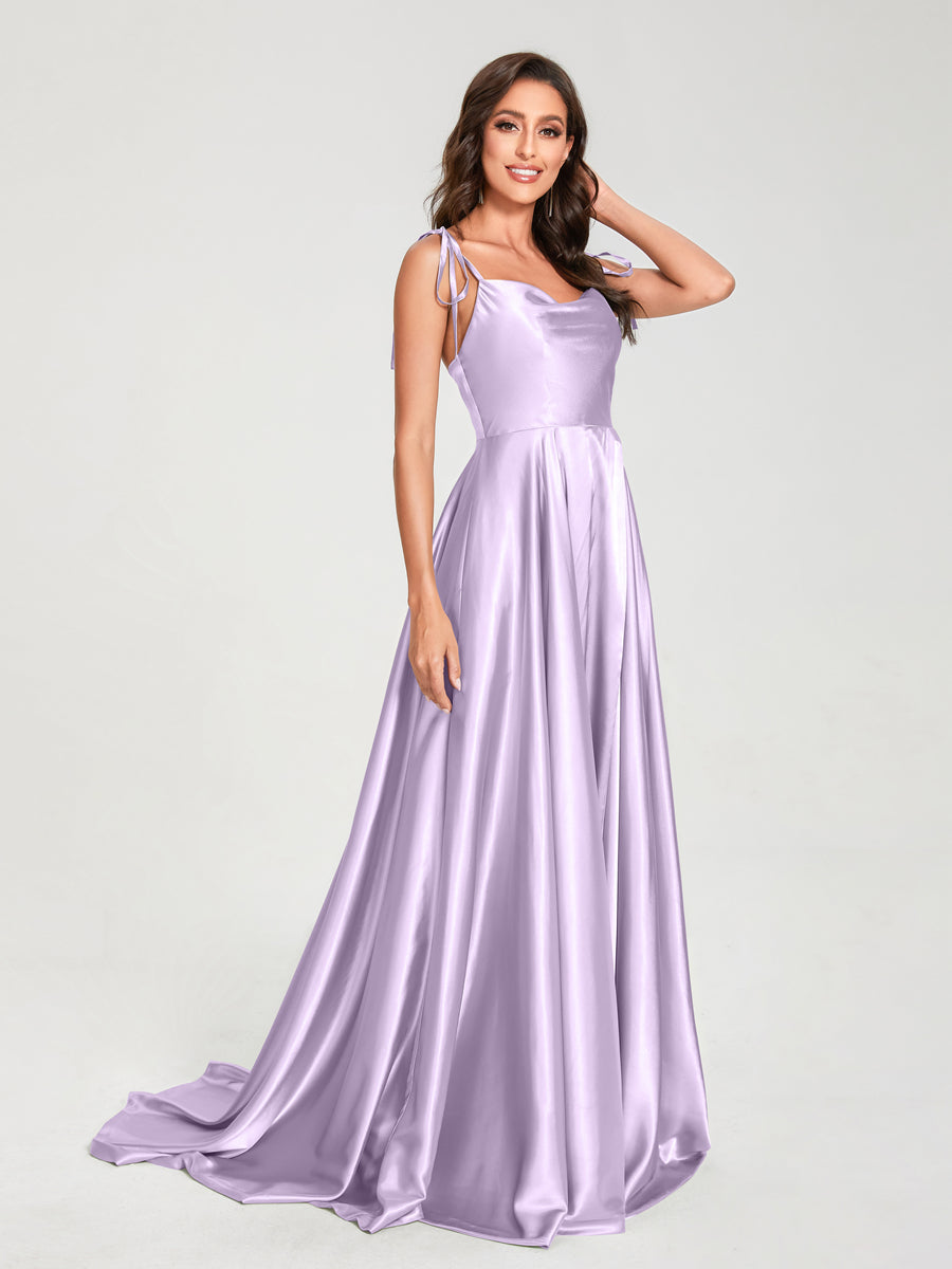 Imogen Lilac front view bridesmaid dress