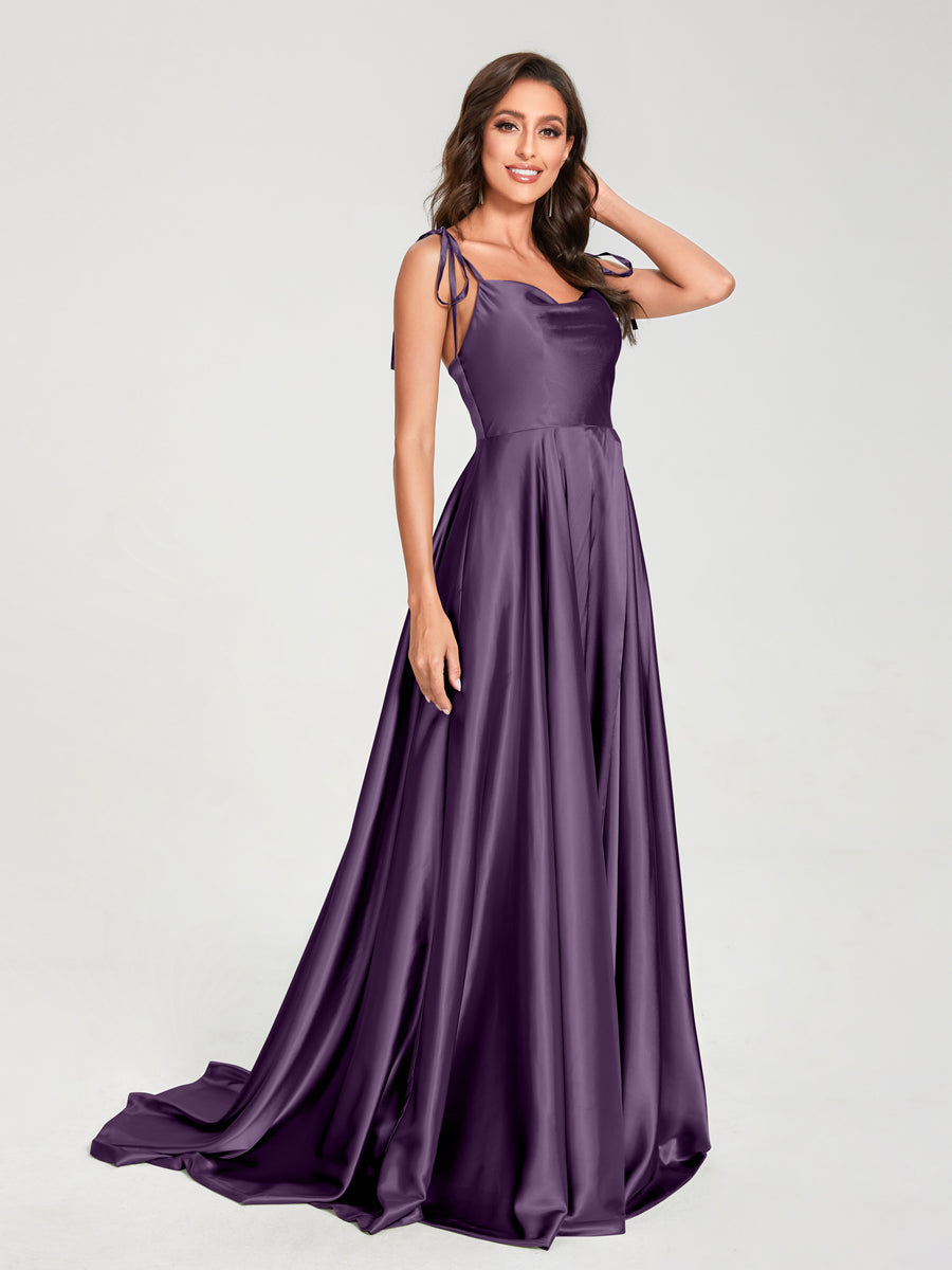 Imogen Plum back view bridesmaid dress