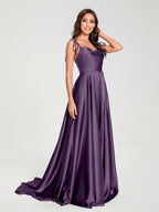 Imogen Plum back view bridesmaid dress