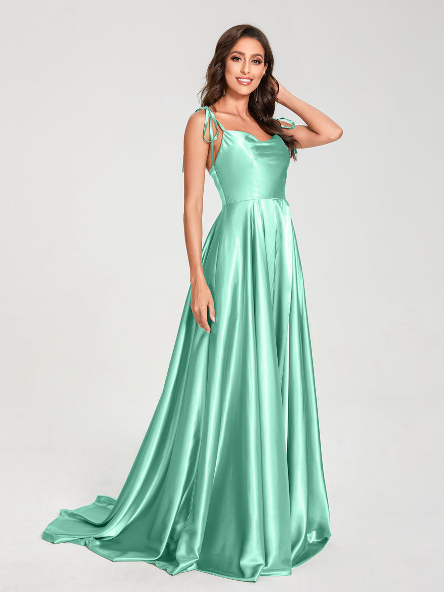 Imogen Pool Blue back view bridesmaid dress