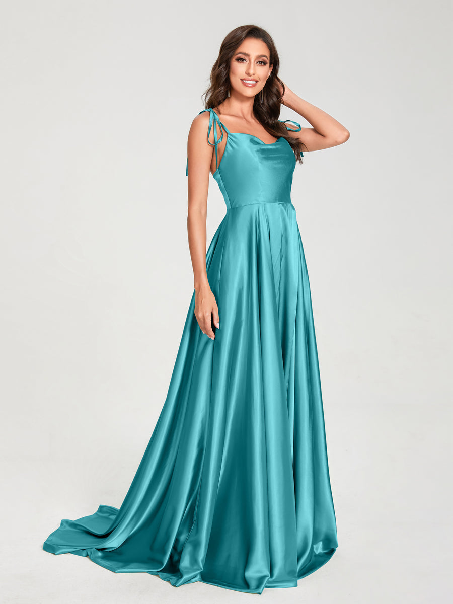 Imogen Turquoise back view bridesmaid dress