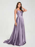 Imogen Wisteria front view bridesmaid dress