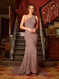 Ilaria mauve front view prom dress