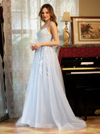 Kerensa sky blue alternate view prom dress