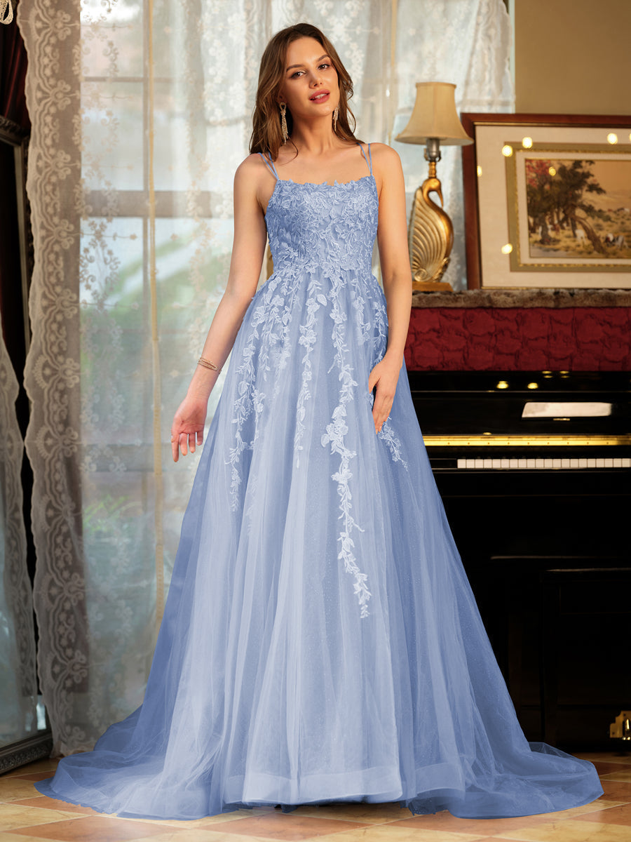 Kerensa lavender front view prom dress