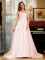 Kerensa pearl pink alternate front view 2 prom dress