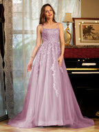 Kerensa mauve front view prom dress