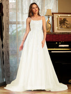 Kerensa ivory front view prom dress