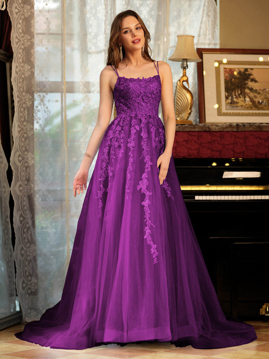 Kerensa orchid front view prom dress