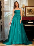 Kerensa peacock front view prom dress