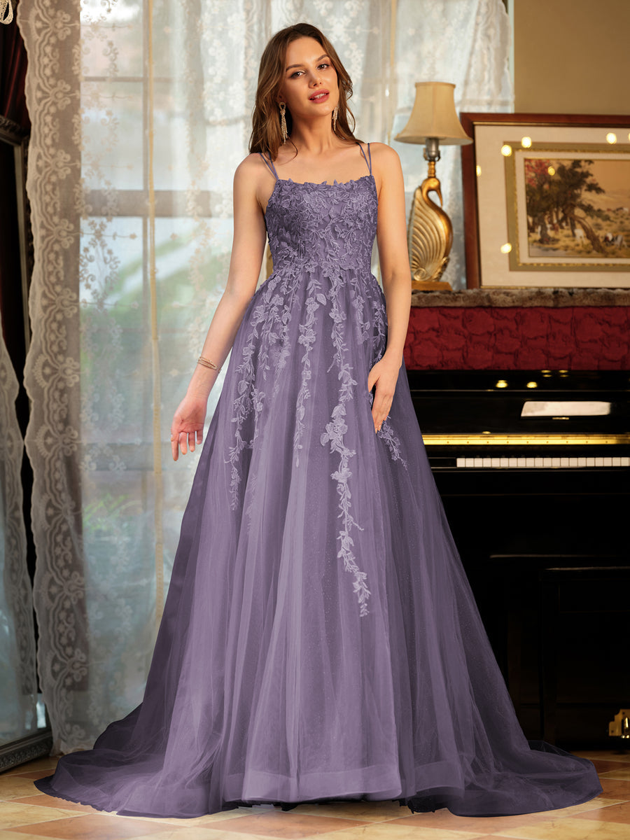 Kerensa wisteria front view prom dress