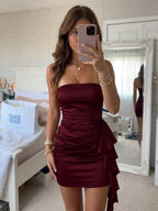 Lisette burgundy alternate front view 2 homecoming dress