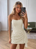 Daphne Ivory front view homecoming dress