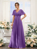 Zinnia Regency front view bridesmaid dress