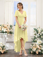 Odette Daffodil front view bridesmaid dress