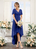 Odette Royal Blue side view bridesmaid dress