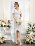 Odette Ivory front view bridesmaid dress
