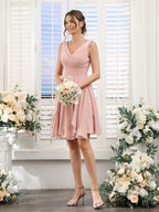 Aveline Dusty Rose bodice detail bridesmaid dress