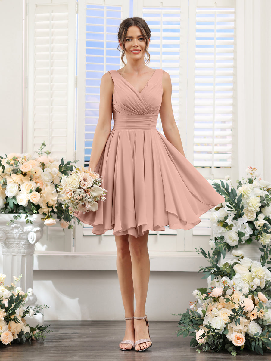 Aveline Dusty Rose detail view 7 bridesmaid dress