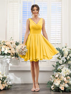 Herminia Wren Gold back view wedding guest dress