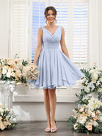 Herminia Wren Lavender front view wedding guest dress