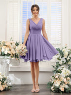 Herminia Wren Lilac back view wedding guest dress