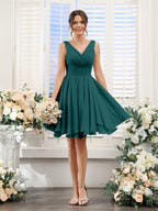 Herminia Wren Peacock front view wedding guest dress