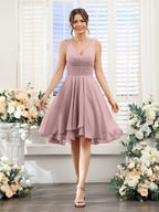 Amelise Dusty Rose detail view 7 wedding guest dress