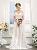 Lucasta ivory front view wedding dress