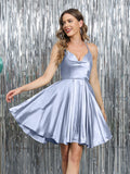 Mirelle lavender front view homecoming dress