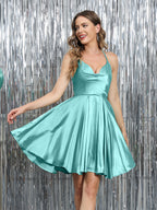 Mirelle sky blue alternate front view 2 homecoming dress
