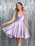 Mirelle lilac front view homecoming dress