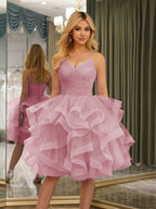 Odelia mauve front view homecoming dress