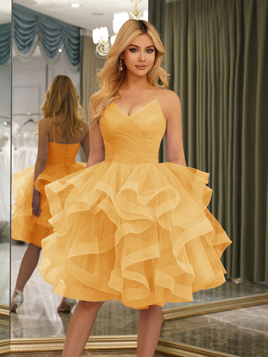 Odelia gold alternate front view 2 homecoming dress
