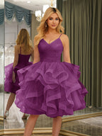 Odelia orchid front view homecoming dress