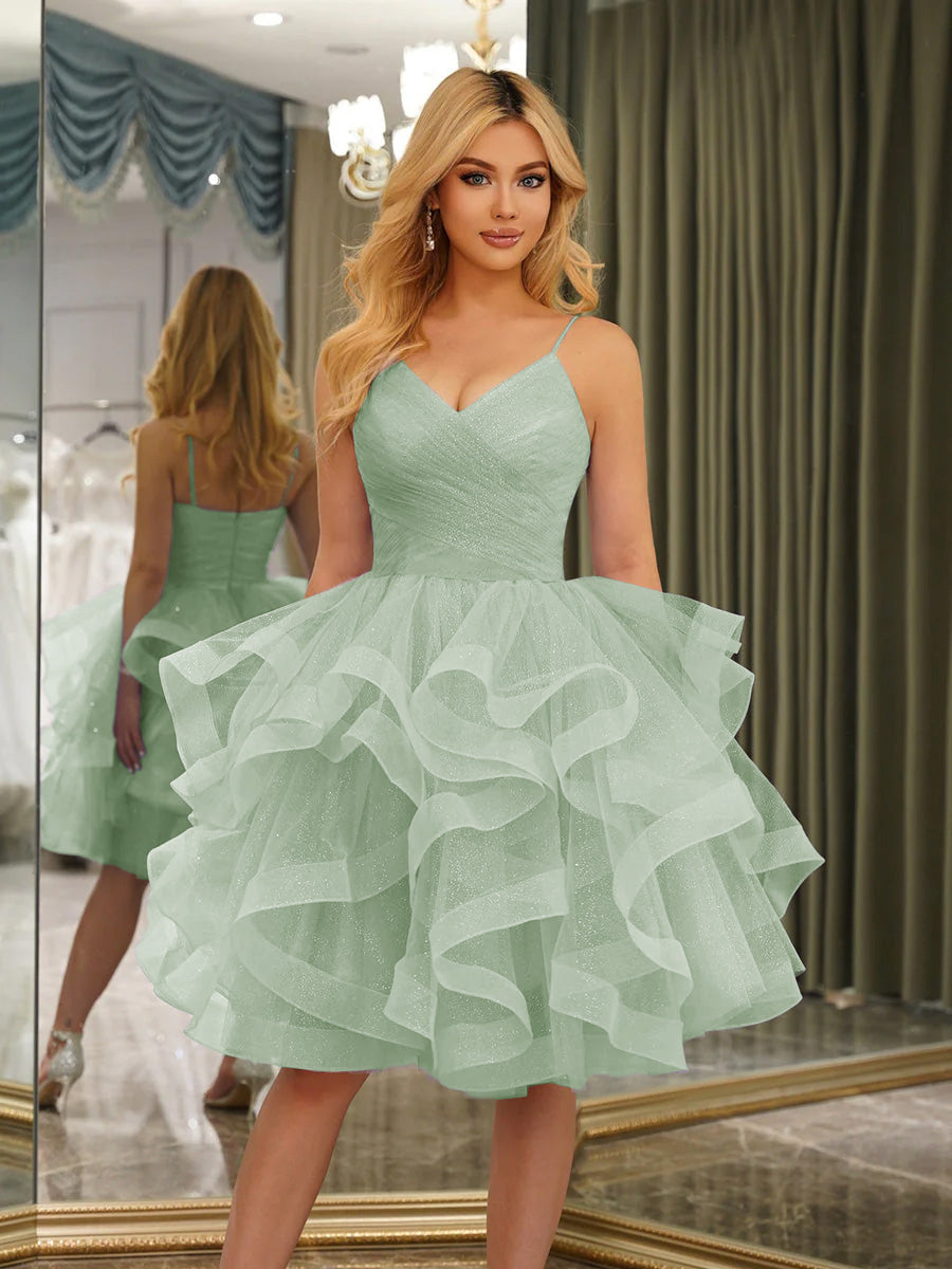 Odelia sage green alternate front view 2 homecoming dress