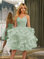 Odelia sage green alternate front view 2 homecoming dress