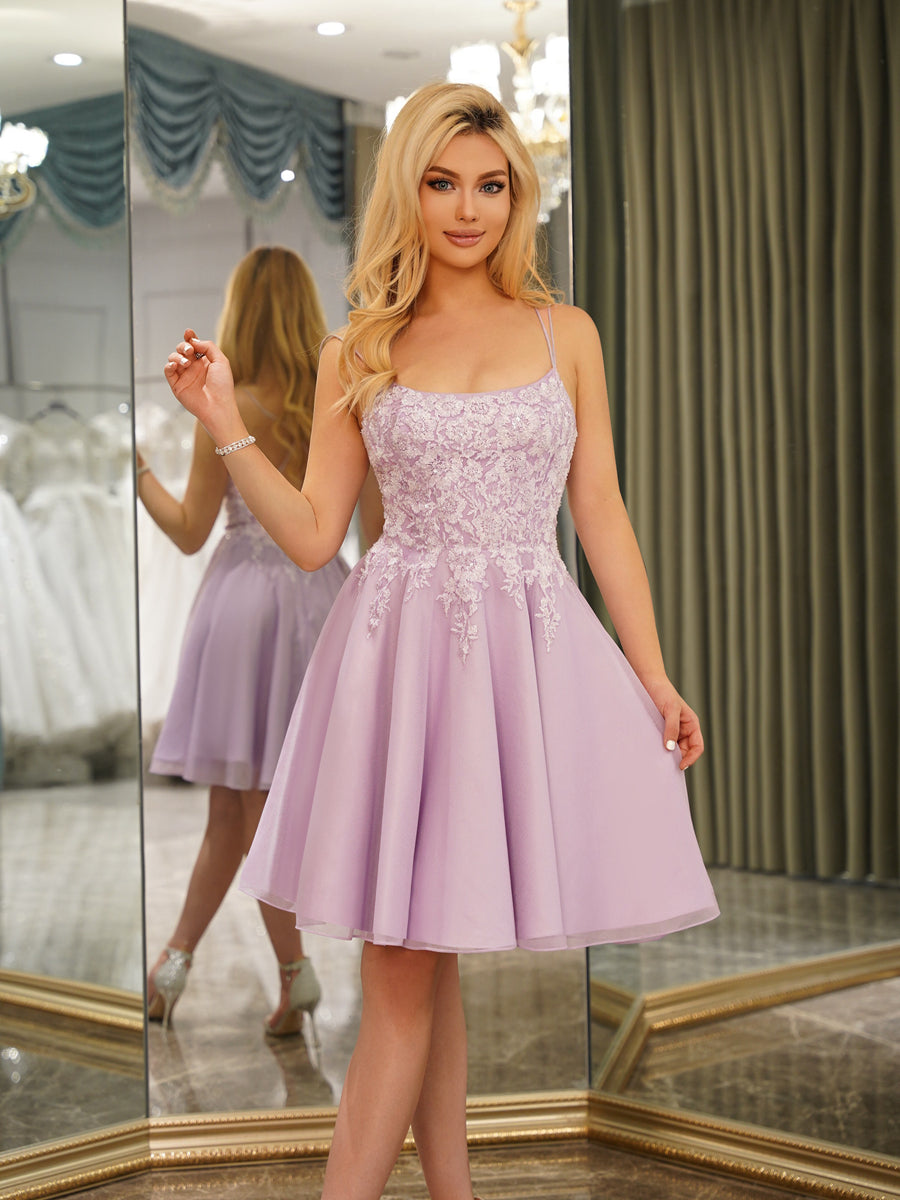 Nerissa rose pink alternate view homecoming dress