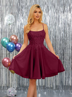 Nerissa burgundy alternate front view 3 homecoming dress