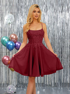 Nerissa burgundy alternate front view 2 homecoming dress