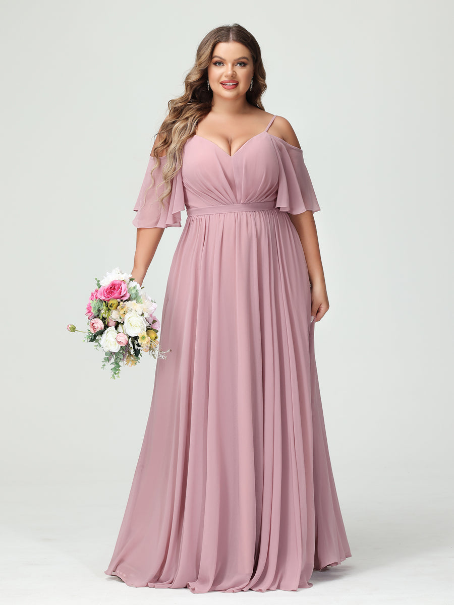 Ysolde Dusty Rose bodice detail bridesmaid dress