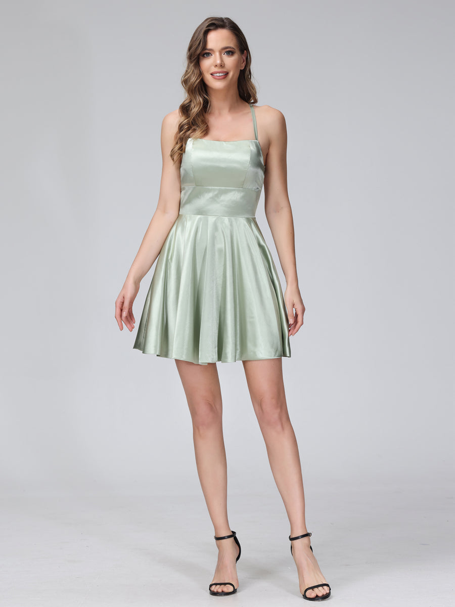 Marielle sage green alternate view homecoming dress