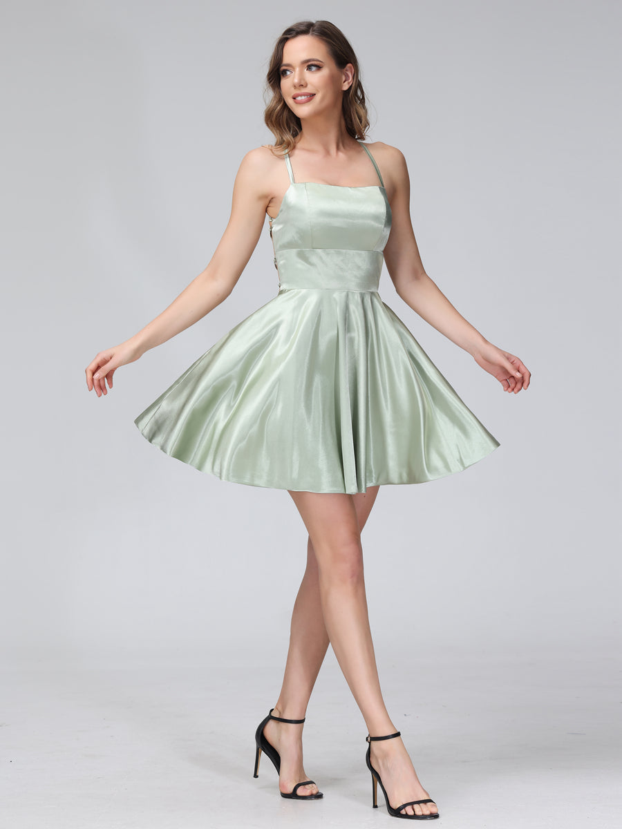 Marielle sage green bodice detail homecoming dress