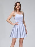 Marielle lavender front view homecoming dress