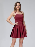 Marielle burgundy alternate front view 2 homecoming dress
